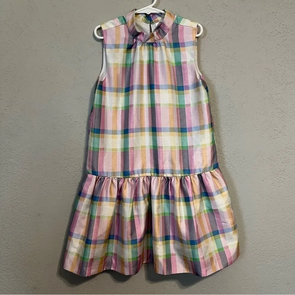 Gymboree Pastel Plaid Sleeveless Cocktail Dress
